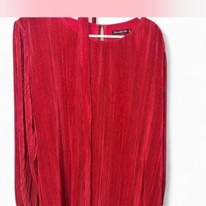 Abercrombie & Fitch Vibrant Red Long Sleeve Dress
